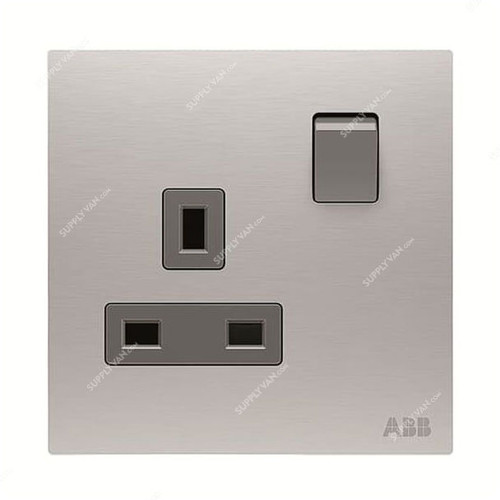 ABB Switch Socket, AM23386-ST, Millenium, 1 Gang, 13A