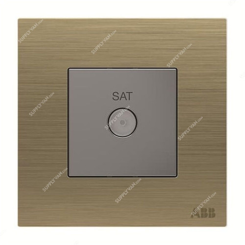 ABB Sat Socket, AM30344-AG, Millenium, F-Type, Antique Gold