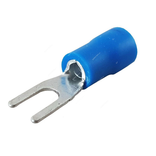 Fork Terminal, VY 2-3.5S, 1.5 to 2.5 AWG, Blue, PK100