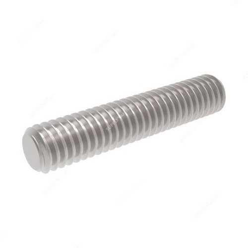 Thread Bar, Stainless Steel, A2-202, M6 x 2 Mtrs