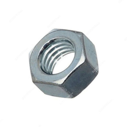 Hex Nut, Galvanized Iron, M6, 50 KG/Pack