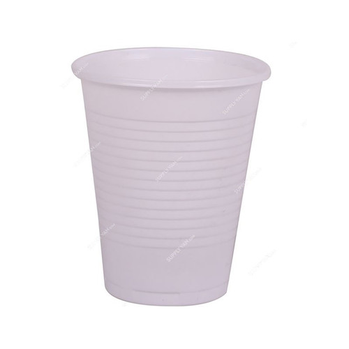 Hotpack Disposable Cup, PC6PP, Plastic, 6 Oz, White, 50 Pcs/Pack