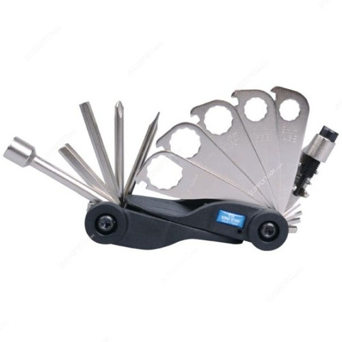 Kingtony Bicycle Compact Tool, 20A17MR, Chrome Plated, 20 Pcs/Set