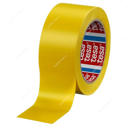 Tesa Floor Marking Tape, 60760, 50MM x 33 Mtrs, Yellow