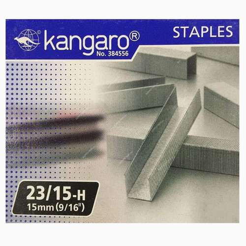 Kangaro Staple Pin, 23-15-H, 15MM, 1000 Pcs/Box