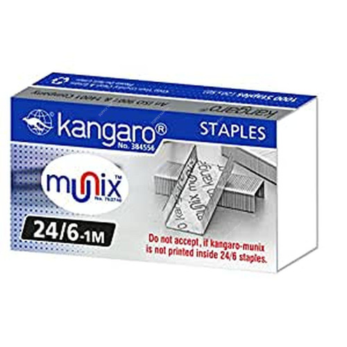 Kangaro Staple Pin, 24-6BX, 20000 Pcs/Box