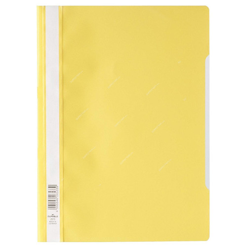 Durable File Folder, 257304, Plastic, A4, Yellow, 50 Pcs/Box