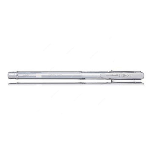 Uni-Ball Roller Ball Pen, UM100, Signo, 0.7MM, Silver, 12 Pcs/Pack