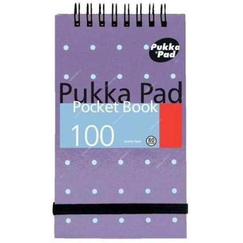 Pukka Pad Refill Notebook, 80 Gsm, 100 Pages, 76 x 127MM, Purple