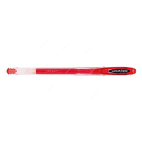 Uni-Ball Roller Ball Pen, UM100, Signo, 0.7MM, Red, 12 Pcs/Pack