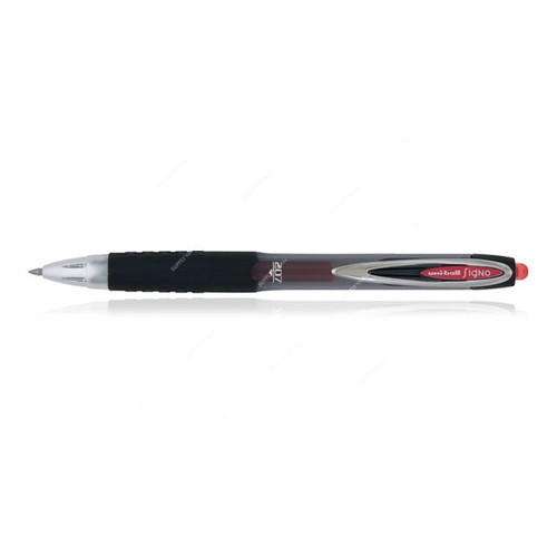Uni-Ball Retractable Roller Ball Pen, UMN207, Signo, 0.7MM, Red, 12 Pcs/Pack