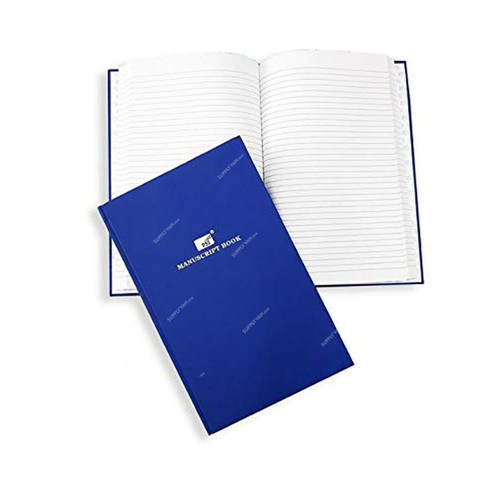 PSI Manuscript Book, PSMBA42Q, A4, 2QR, 96 Pages, Blue