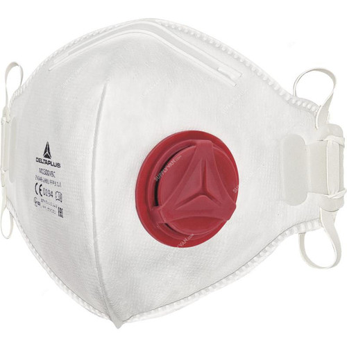 Deltaplus Disposable Half Respirator With Valve, M1300VBC, FFP3, 5 Pcs/Pack