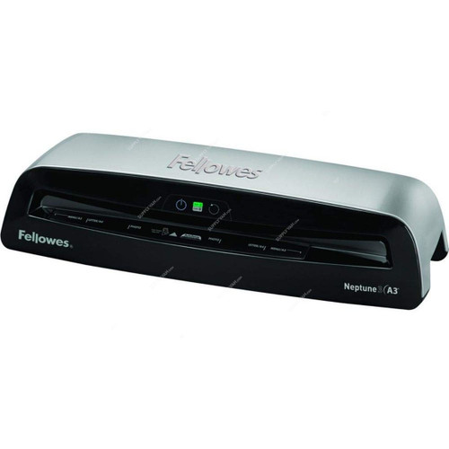 Fellowes Pouch Laminating Machine, 5721501, Neptune 3, A3, 112 x 169MM, Silver and Black