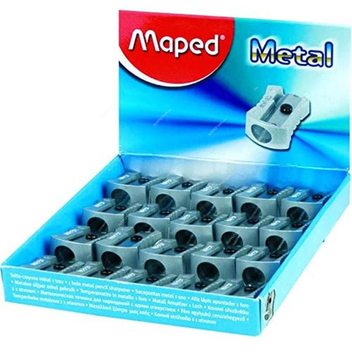 Maped Pencil Sharpener, MD-506600, Metal, Grey, 20 Pcs/Box