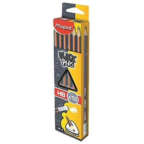 Maped HB Pencil, Md-851721, Multicolor, 12 Pcs/Pack