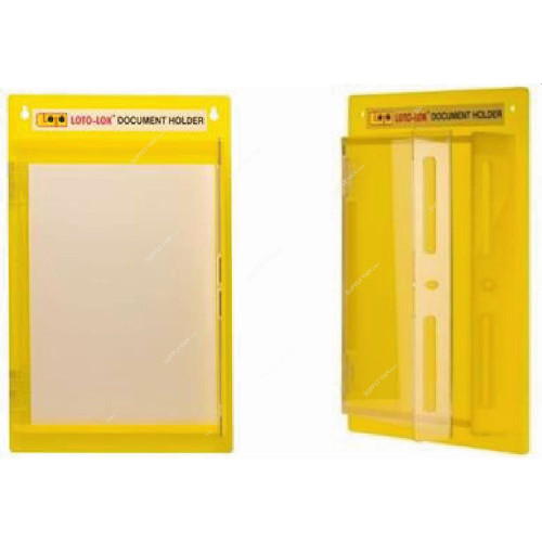 Loto-Lok Document Holder, DH-ACY-YELLOW, 410 x 260MM, Yellow
