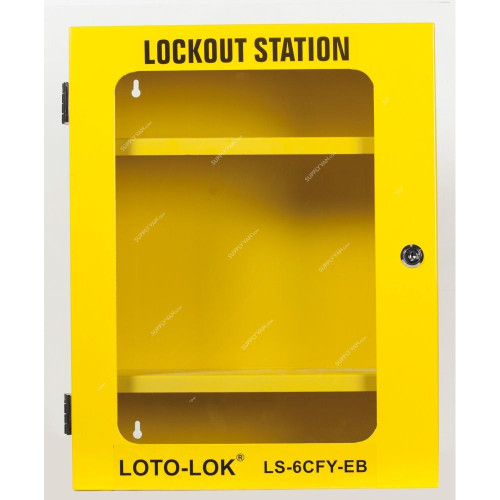Loto-Lok Lockout Station, LS-6CFY-EB, 360 x 450MM, Yellow