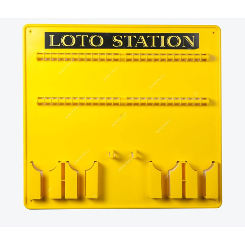 Lockout Station, LS-48L4PY-EB, 550 x 590MM, Yellow