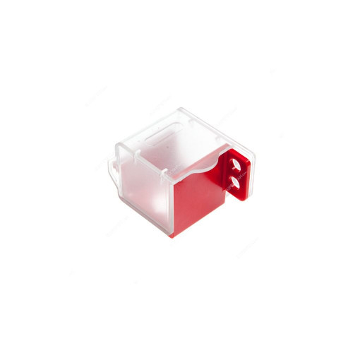 Push Button Panel Lockout, PL-RC-30, Polycarbonate, 30MM, Clear and Red
