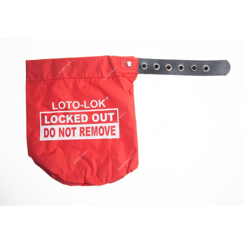 Loto-Lok Pendant and Plug Lockout, PNDT-9X9, S, 9 x 9 Inch, Red