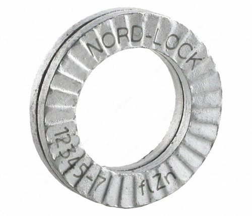 Nord-Lock Wedge Locking Washer, 1218, Steel, M5