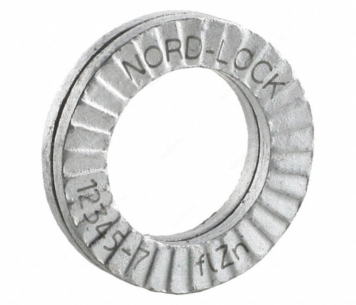 Nord-Lock Wedge Locking Washer, 2706, Steel, M20