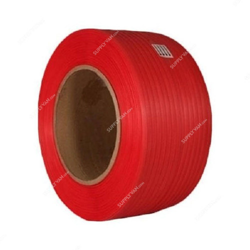 PP Strap Roll, Polypropylene, 12MM Width, 5 Kg, Red