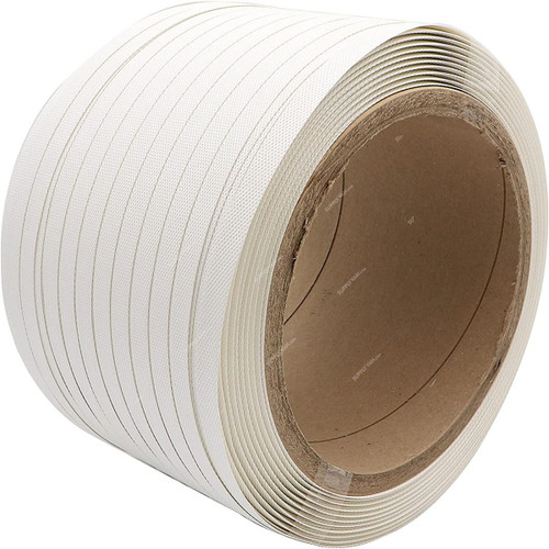 Strapping Roll, PVC, 15MM, 4.5 Kg, White