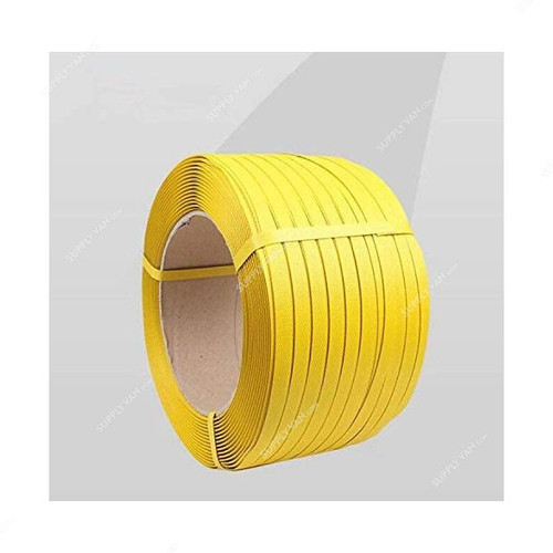 PP Strap Roll, Polypropylene, 12MM Width, 10 Kg, Yellow