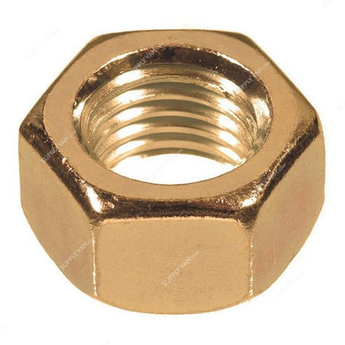 Brass Hex Nut, DIN 934, M4, 100 Pcs/Pack