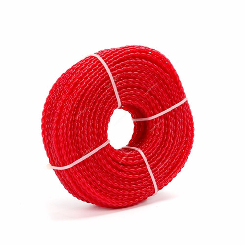 Nylon Rope, 6MM x 50 Mtrs, Red