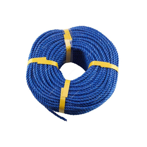Nylon Rope, 6MM x 50 Mtrs, Blue