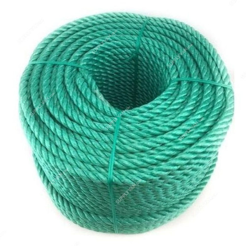 Nylon Rope, 12MM x 50 Mtrs, Green