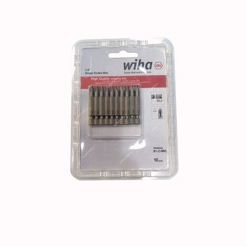 Wiha Single Ended Screwdriver Bit Set, 43617, 50MM