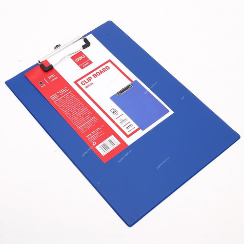 Deli Clipboard, E38153, Polypropylene, A4, Blue