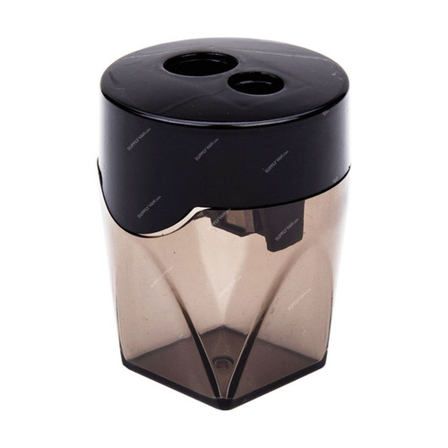 Deli Sharpener With Canister, 2 Hole, 7-12MM, Black
