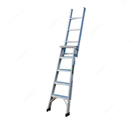 Unique Dual Purpose Ladder, USDPAL-05, Aluminium, 2 Sides, 5 Steps, 1.5 Mtrs, 150 Kg