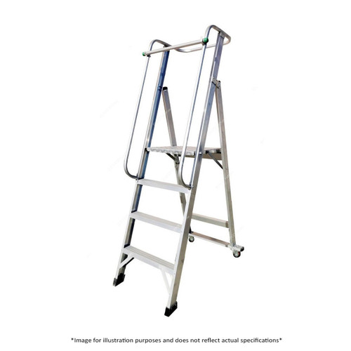 Unique Platform Step Ladder, USPL-09, Aluminium, 8 + 1 Steps, 2.6 Mtrs, 150 Kg