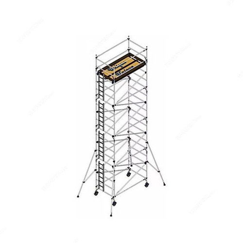 Unique Double Width Scaffolding Tower, USDW-9-30, Aluminium, 9.30 Mtrs, 250 Kg