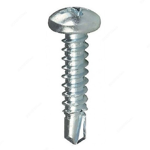 All Screw Fasteners Self Drilling Screw, Pan Head, M4.8 x 16MM, 1000 Pcs/Pack