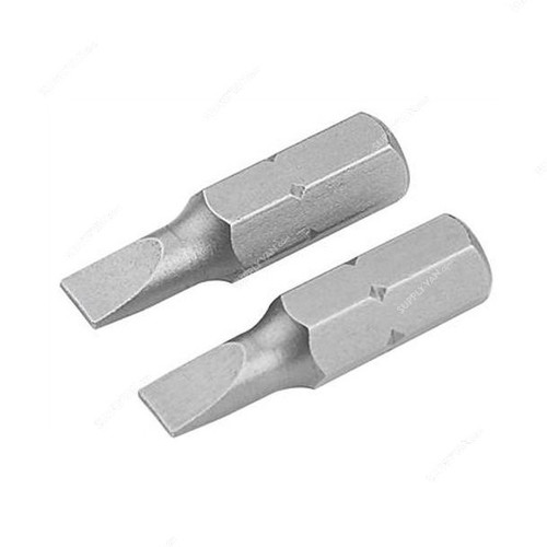 Tolsen Screwdriver Bit, 20202, SL0.5 x 25MM, 2 Pcs/Pack