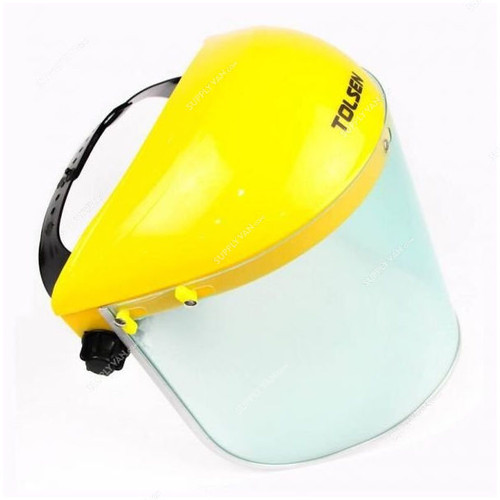 Tolsen Face Shield, 45182, Clear and Yellow