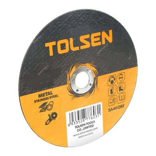 Tolsen Flat Cutting-Off Wheel, 76133, 125 x 22.2MM