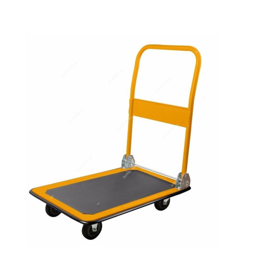 Tolsen Foldable Platform Hand Truck, 62606, 300 Kg Load Capacity, Yellow