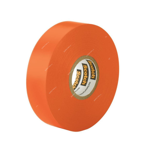 3M Vinyl Electrical Tape, Scotch 35, 19MM x 20.1 Mtrs, Orange