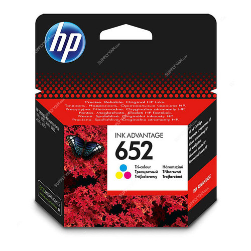 HP Original Ink Advantage Cartridge, F6V24AE, Inkjet, 652, 200 Pages, Multicolor