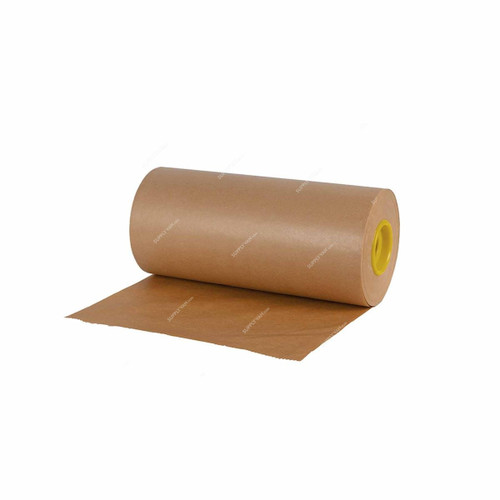 Rhinomotive Kraft Masking Paper, R1003, 50GSM, 30CM x 300 Mtrs, Natural Brown