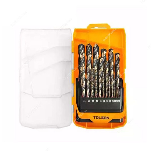 Tolsen Drill Bit Set, 75087, Steel, 25 Pcs/Set