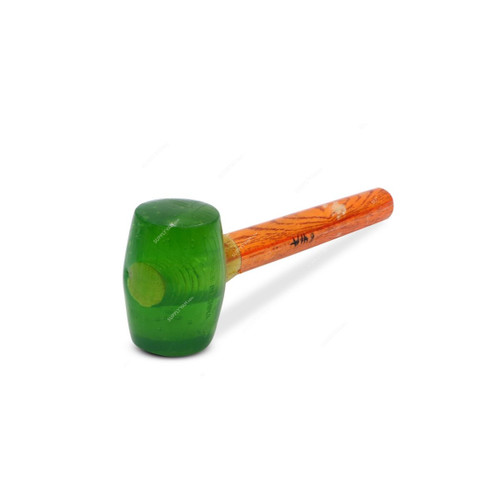 Perfect Tools Rubber Mallet Hammer, MC188-RUB16O2, 16 Oz, Green